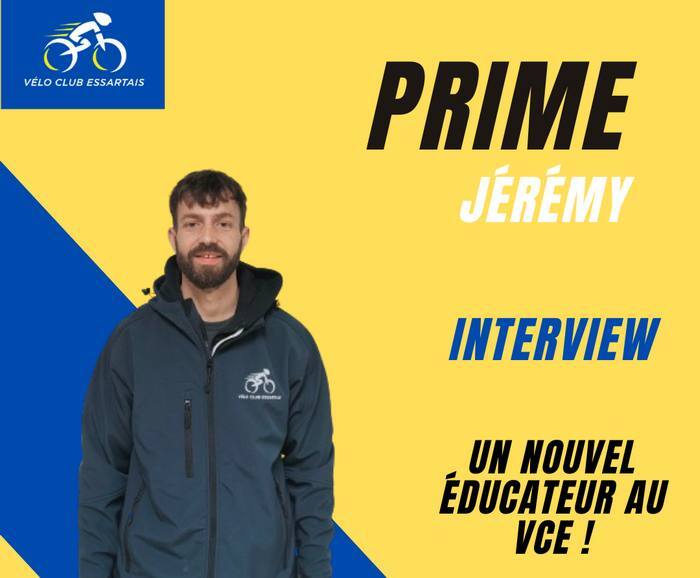 Jérémy Prime nouvel éducateur au Vélo Club Essartais 01
